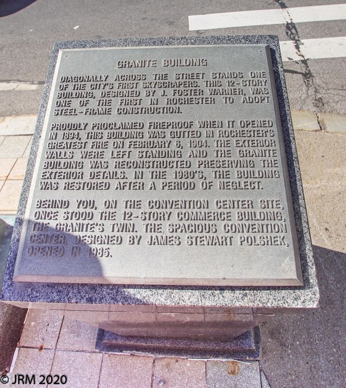 Granite Building Marker Text image. Click for full size.