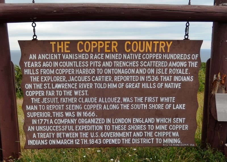 The Copper Country Marker image. Click for full size.