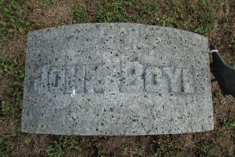 John Boyle Grave Marker image. Click for full size.