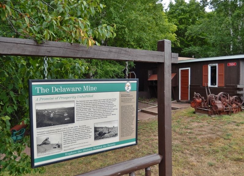 The Delaware Mine Marker image. Click for full size.