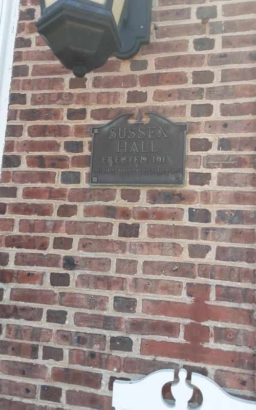 Sussex Hall Marker. Click for full size. Sussex Hall Marker image. Click for full size.