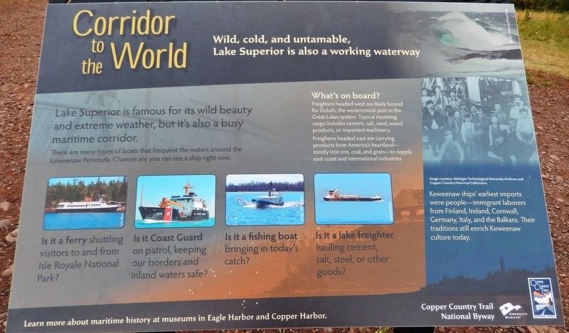 Corridor to the World Marker image. Click for full size.