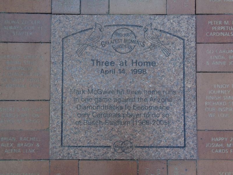 Three at Home Marker. Click for full size. Three at Home Marker image. Click for full size.