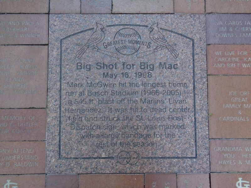 Big Shot for Big Mac Marker image. Click for full size.