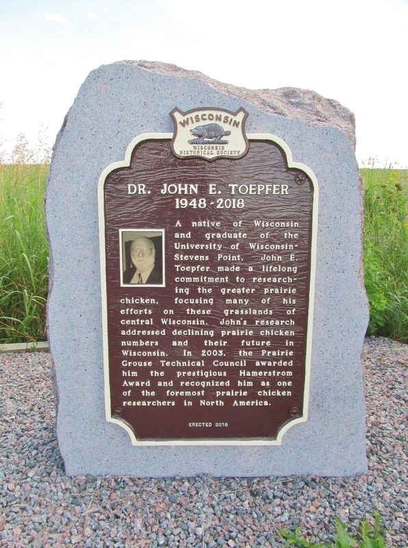 Dr. John E. Toepfer Marker. Click for full size. Dr. John E. Toepfer Marker image. Click for full size.