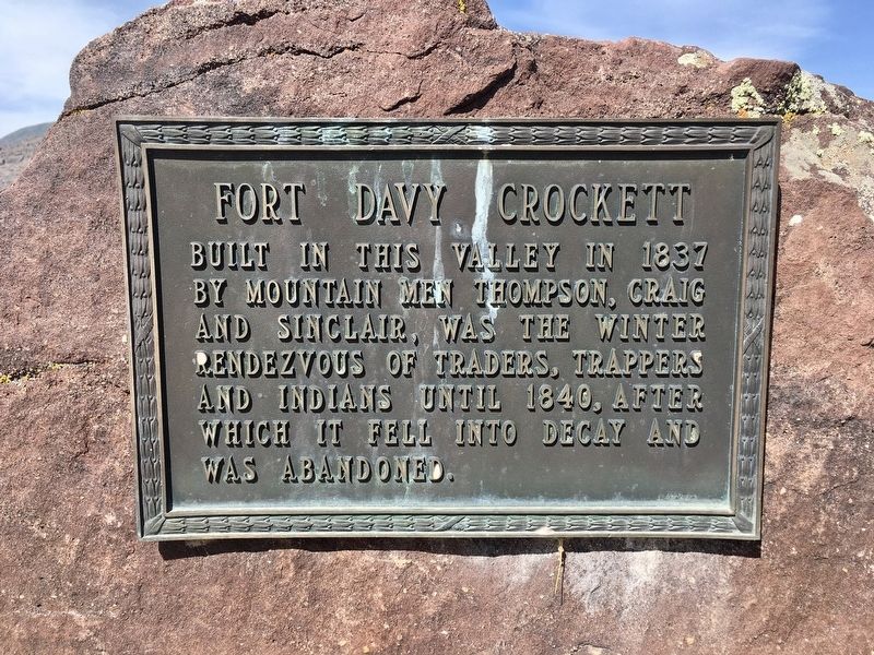 Fort Davy Crockett Marker image. Click for full size.