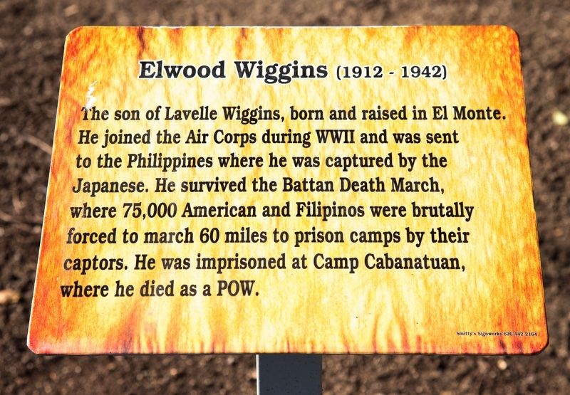 Elwood Wiggins Marker image. Click for full size.