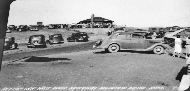 Marker detail: Skytop Inn, late 1930s image. Click for full size.