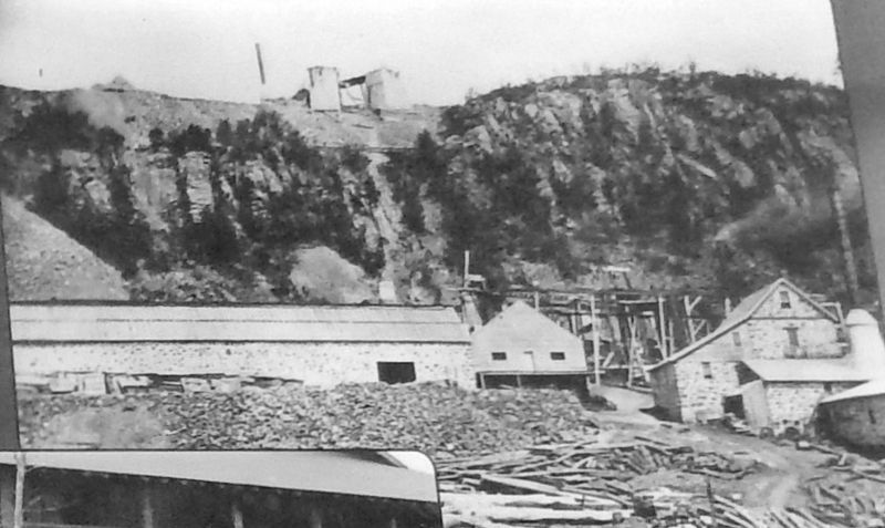 Marker detail: Cliff Mine complex, 1862 image. Click for full size.