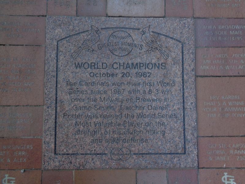 World Champions Marker image. Click for full size.
