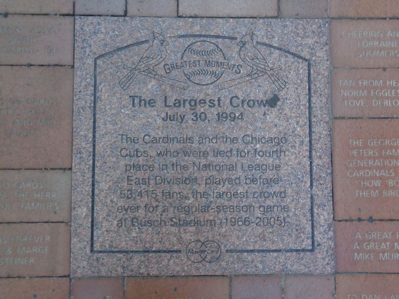 The Largest Crowd Marker image. Click for full size.
