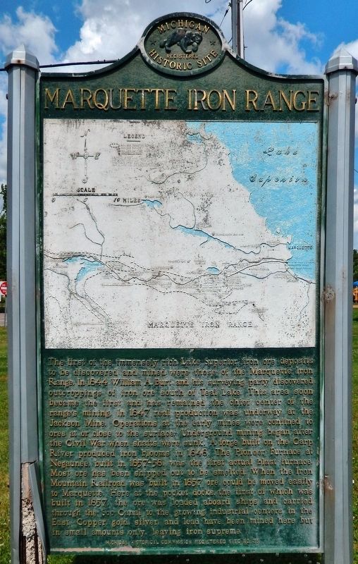 Marquette Iron Range Marker image. Click for full size.