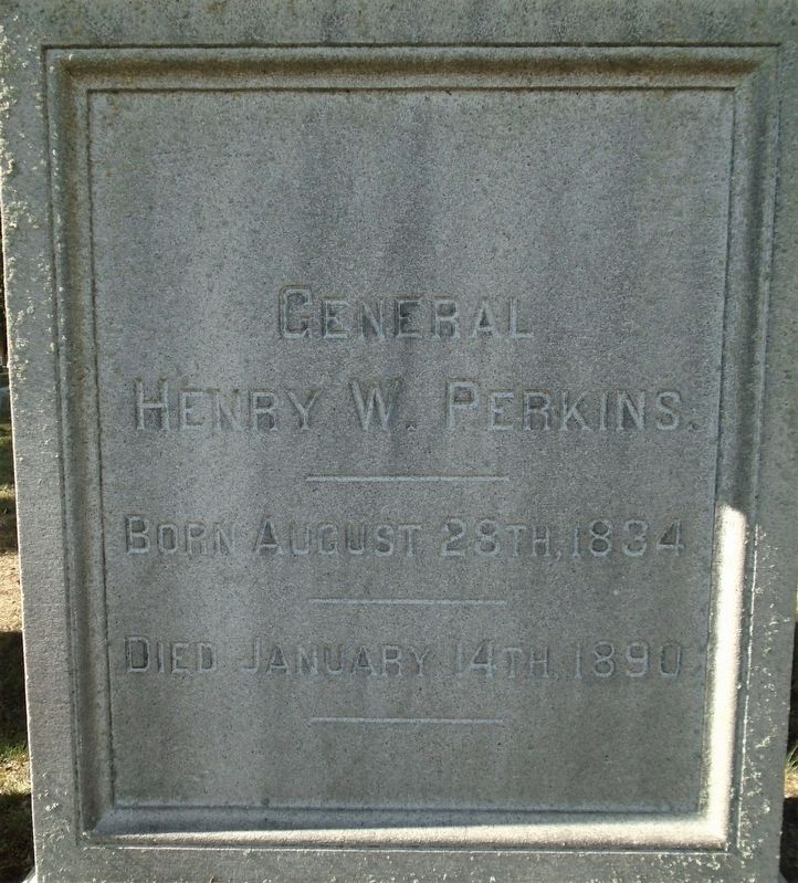 General Henry W. Perkins Marker image. Click for full size.