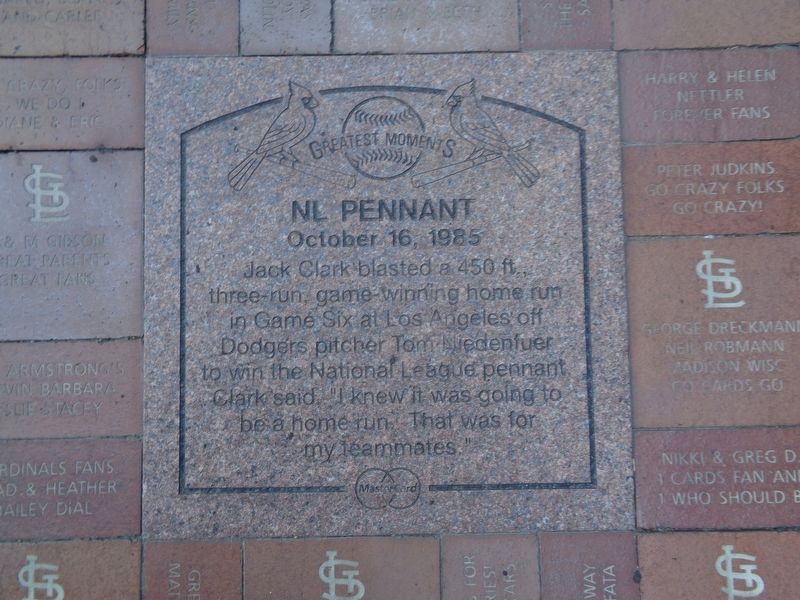 NL Pennant Marker image. Click for full size.