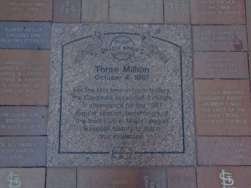 Three Million Marker. Click for full size. Three Million Marker image. Click for full size.