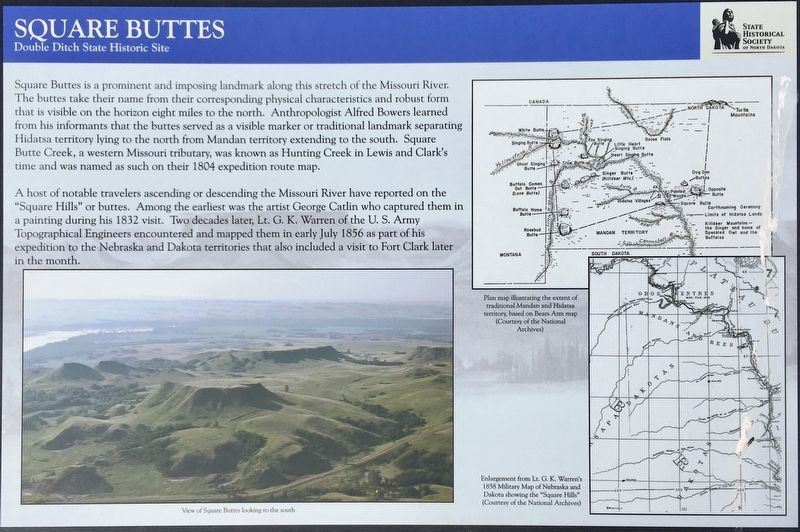 Square Buttes Marker. Click for full size. Square Buttes Marker image. Click for full size.