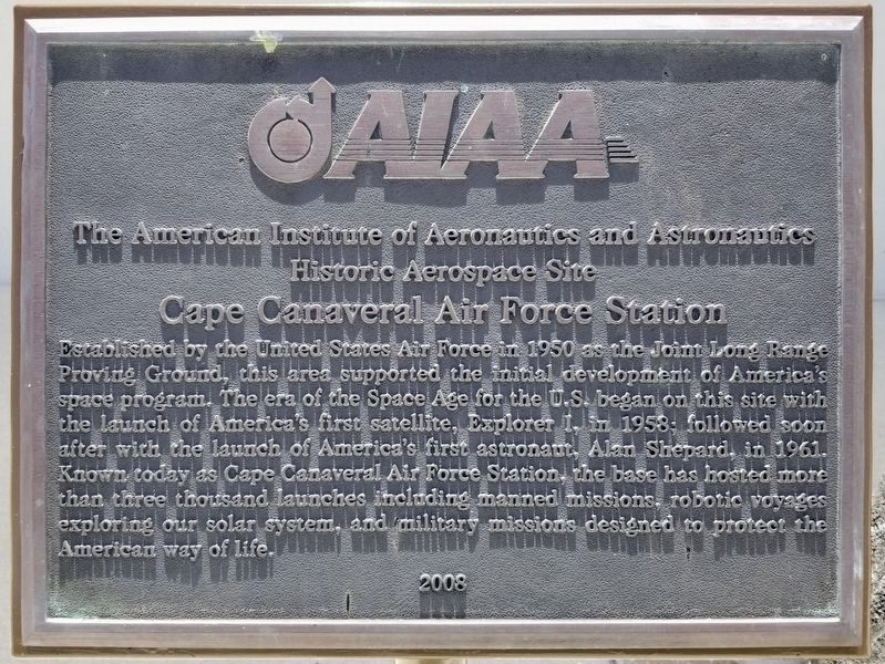 Cape Canaveral Air Force Station Marker image. Click for full size.