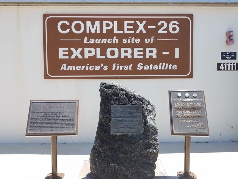 First United States Space Launch Marker image. Click for full size.