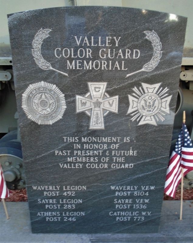 Valley Color Guard Memorial Marker image. Click for full size.
