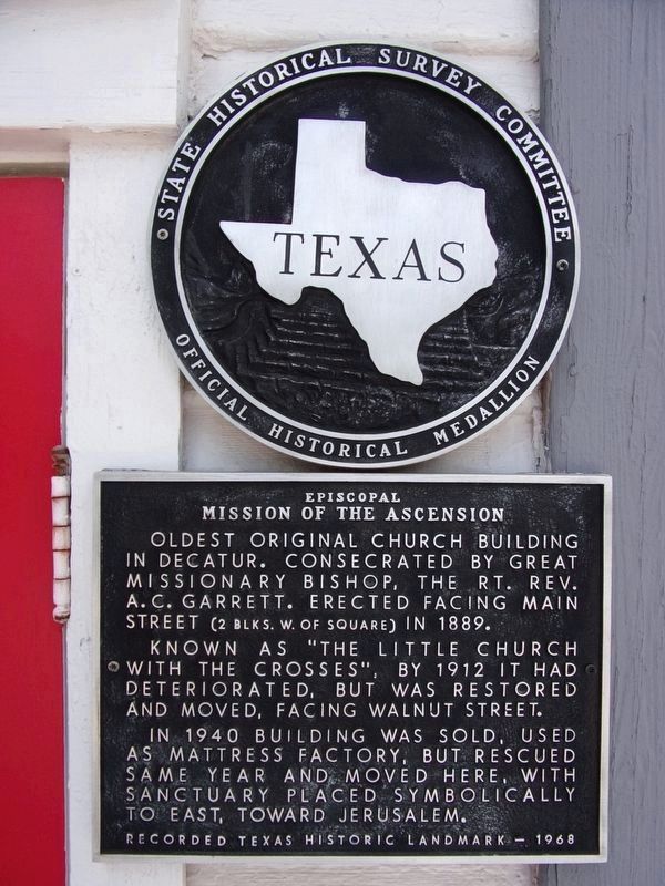 Episcopal Mission of the Ascension Marker. Click for full size. Episcopal Mission of the Ascension Marker image. Click for full size.