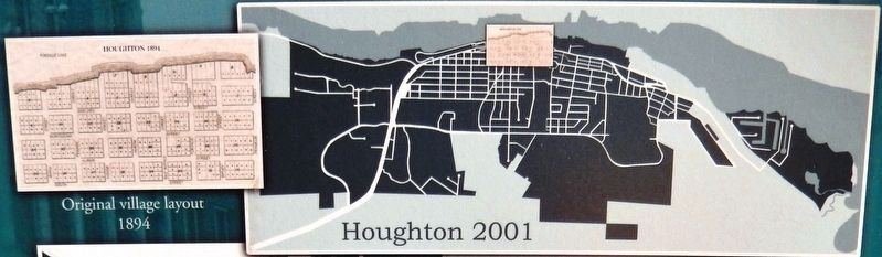 Marker detail: Houghton layout 1894-2001 image. Click for full size.
