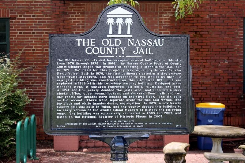 The Old Nassau County Jail Marker image. Click for full size.