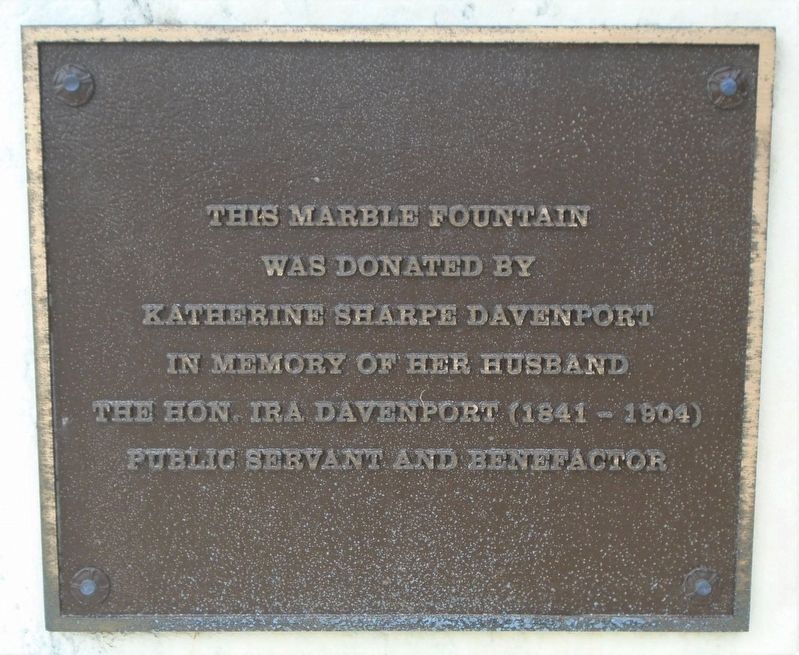 Davenport Fountain Marker image. Click for full size.