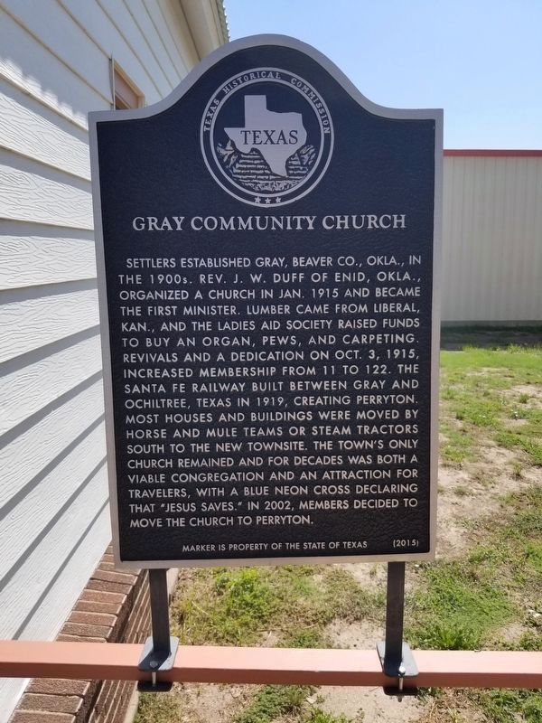 Gray Community Church Marker image. Click for full size.