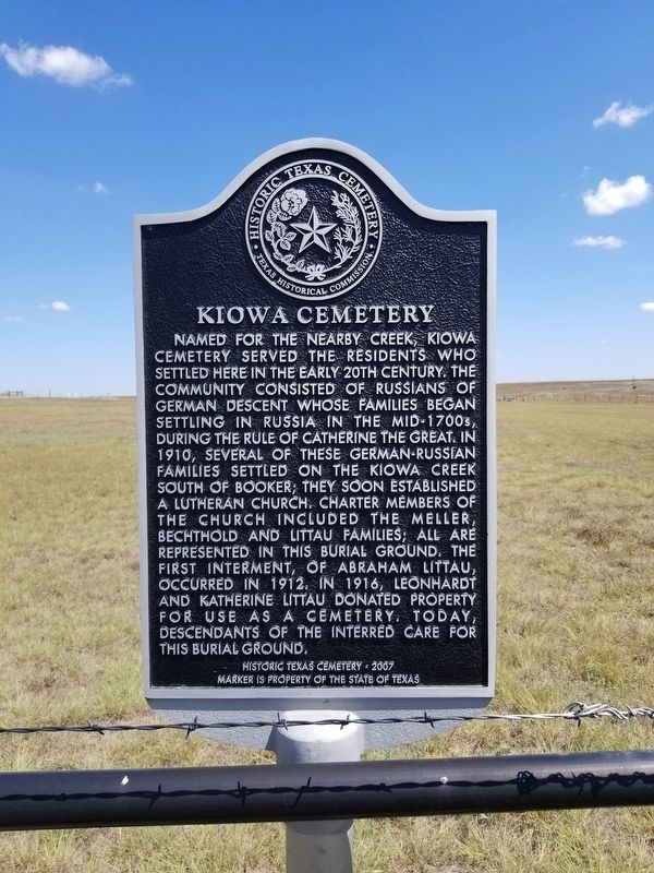 Kiowa Cemetery Marker image. Click for full size.