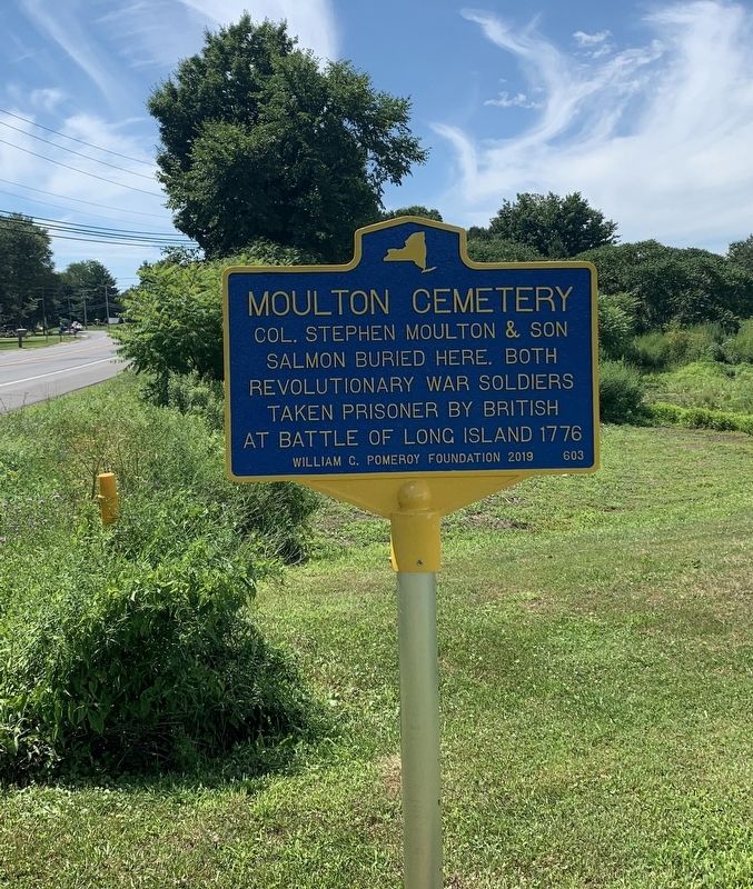 Moulton Cemetery Marker. Click for full size. Moulton Cemetery Marker image. Click for full size.