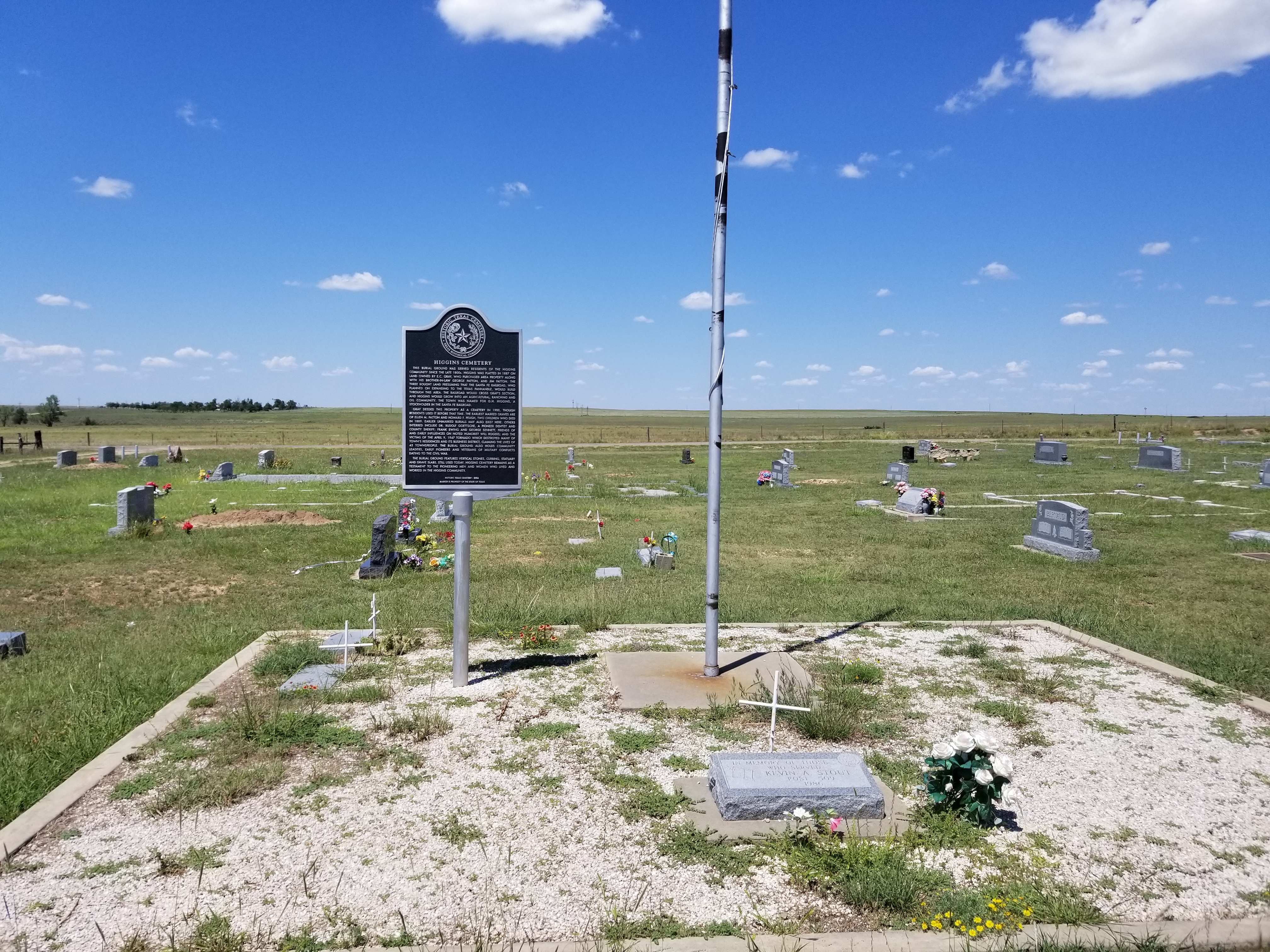 Higgins Cemetery and Marker