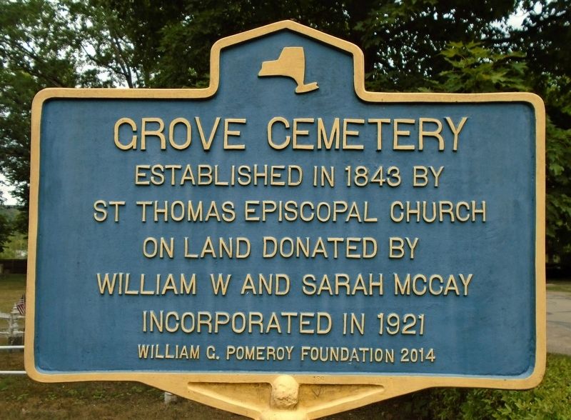 Grove Cemetery Marker image. Click for full size.