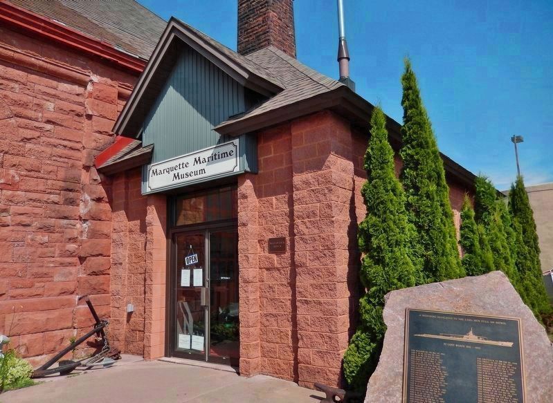 Marquette Maritime Museum entrance. Click for full size. Marquette Maritime Museum entrance image. Click for full size.