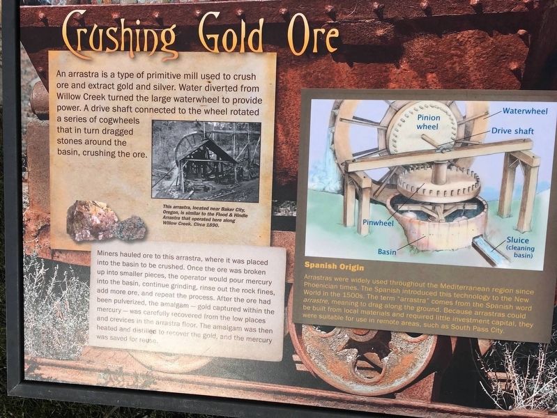 Crushing Gold Ore Marker image. Click for full size.
