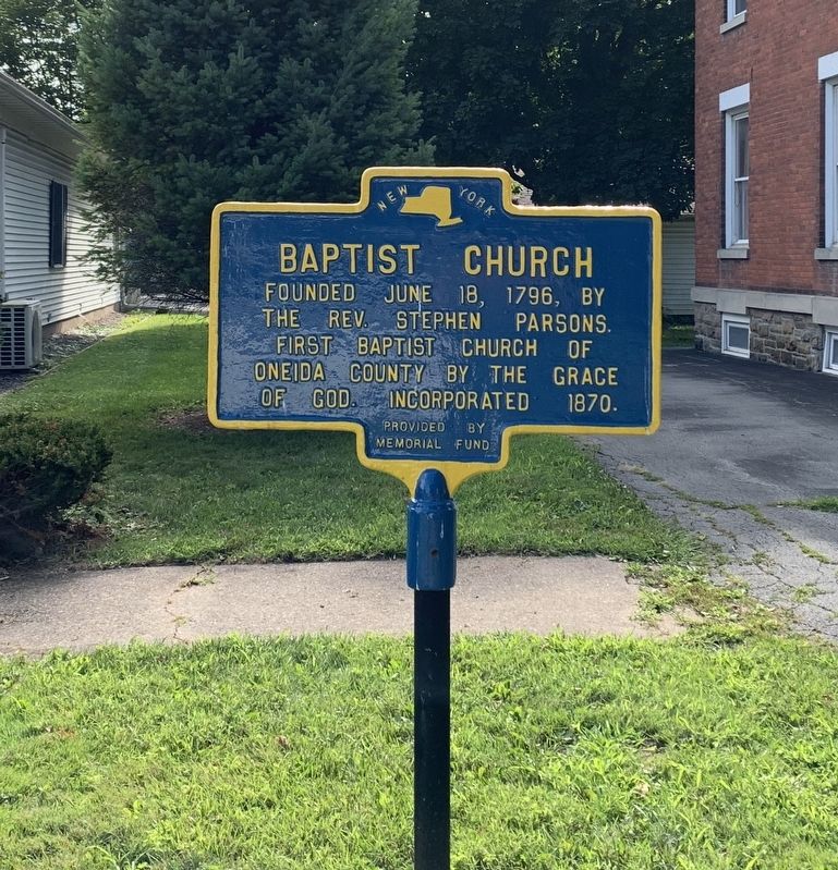 Baptist Church Marker image. Click for full size.