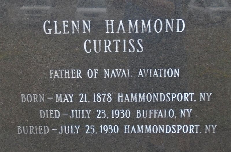 Glenn Hammond Curtiss Marker image. Click for full size.