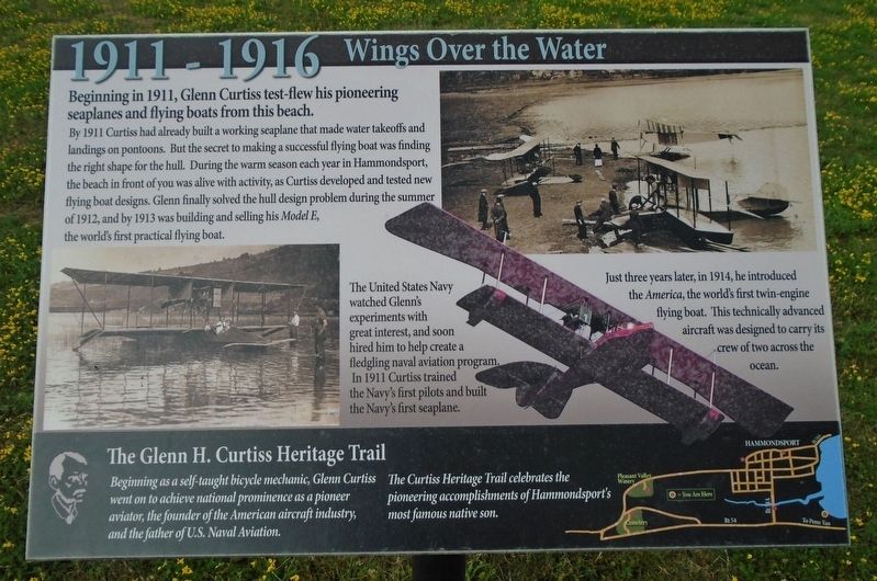 1911 - 1916 Wings Over the Water Marker image. Click for full size.