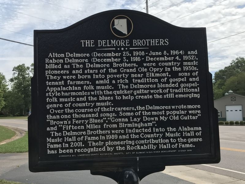 The Delmore Brothers Marker. Click for full size. The Delmore Brothers Marker image. Click for full size.