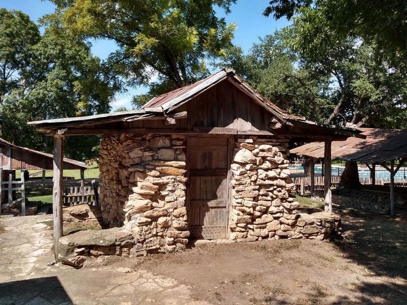 Smokehouse - One of several outbuildings on display image. Click for full size.