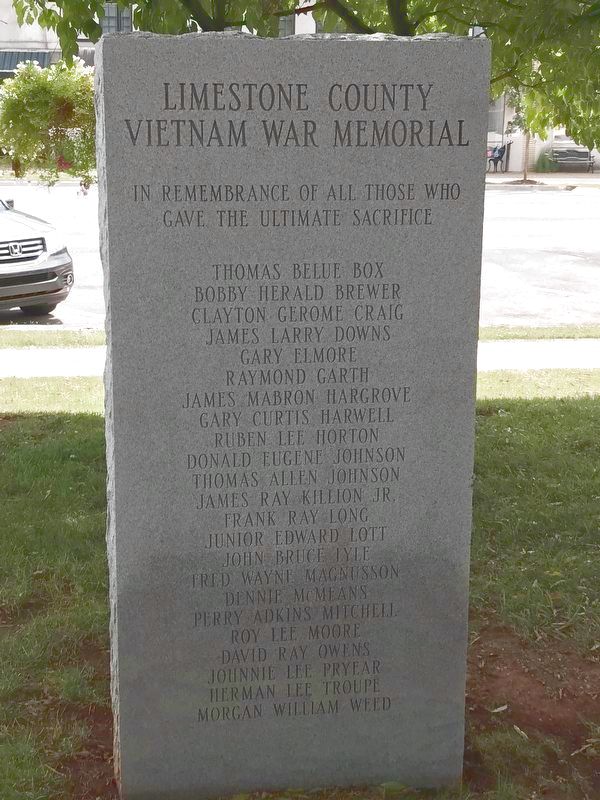 Limestone County Vietnam War Memorial image. Click for full size.