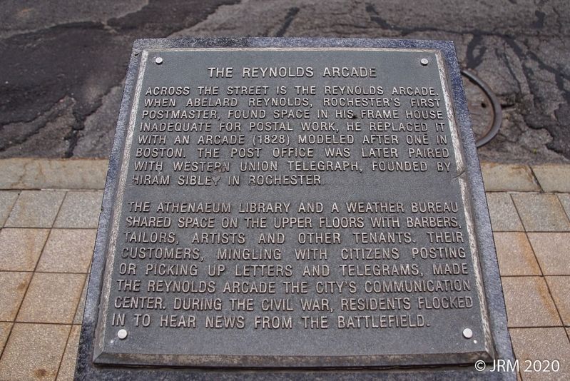 The Reynolds Arcade Marker image. Click for full size.