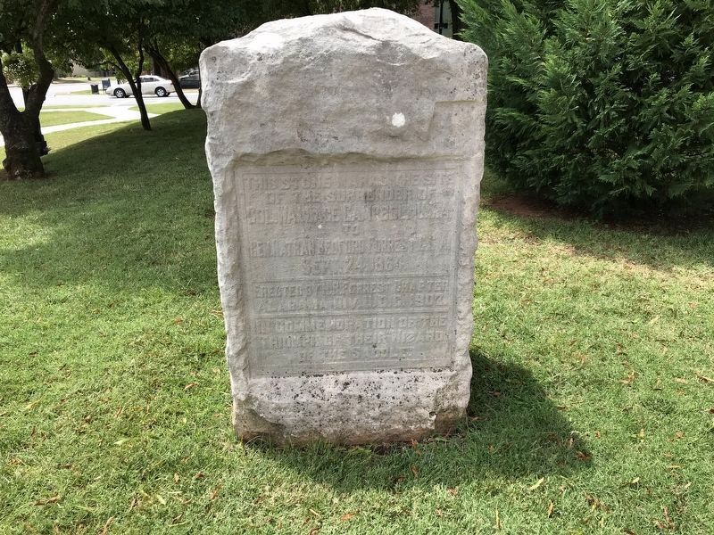 Battle of Sulphur Creek Trestle Surrender Site Marker. Click for full size. Battle of Sulphur Creek Trestle Surrender Site Marker image. Click for full size.