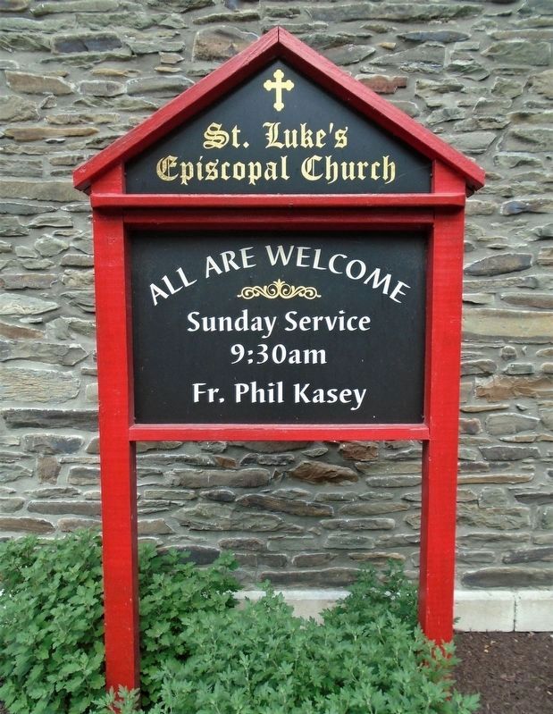 St. Luke's Episcopal Church Sign image. Click for full size.