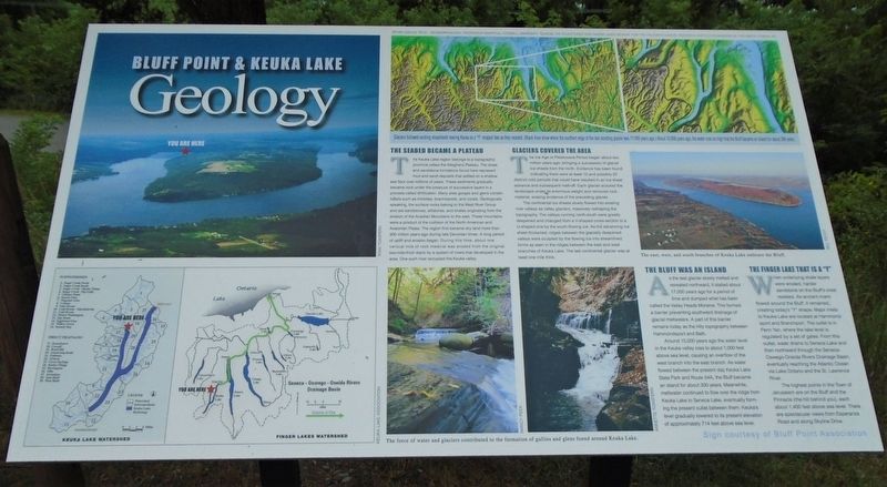 Bluff Point & Keuka Lake Geology Marker. Click for full size. Bluff Point & Keuka Lake Geology Marker image. Click for full size.
