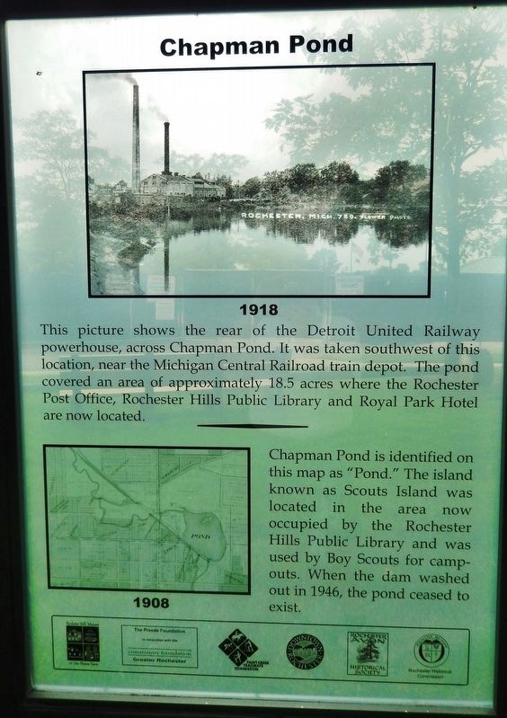 Chapman Pond Marker image. Click for full size.