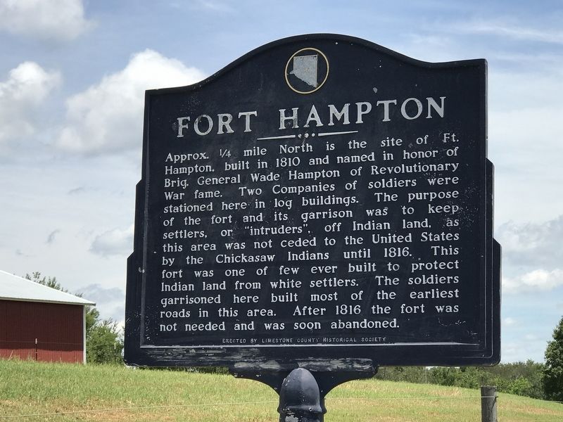 Fort Hampton Marker image. Click for full size.