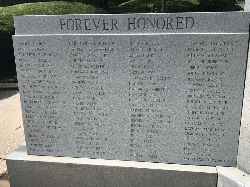 Morgan County World War II Memorial image. Click for full size.