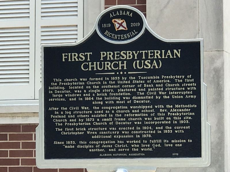First Presbyterian Church (USA) Marker image. Click for full size.