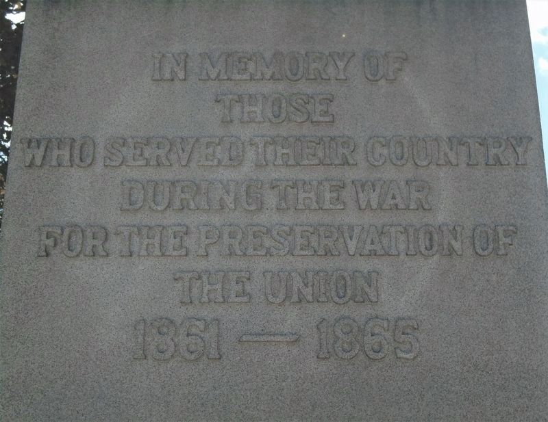 Civil War Monument Dedication. Click for full size. Civil War Monument Dedication image. Click for full size.