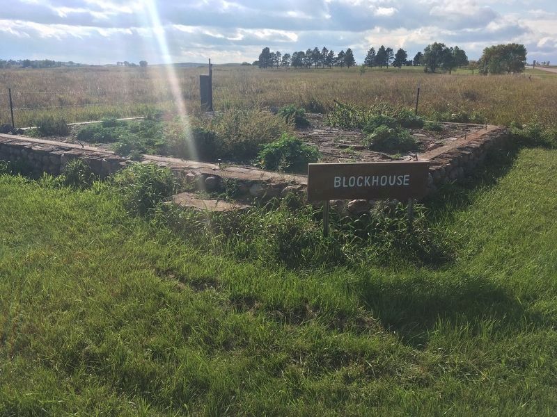 Remnants of fort blockhouse. image. Click for full size.